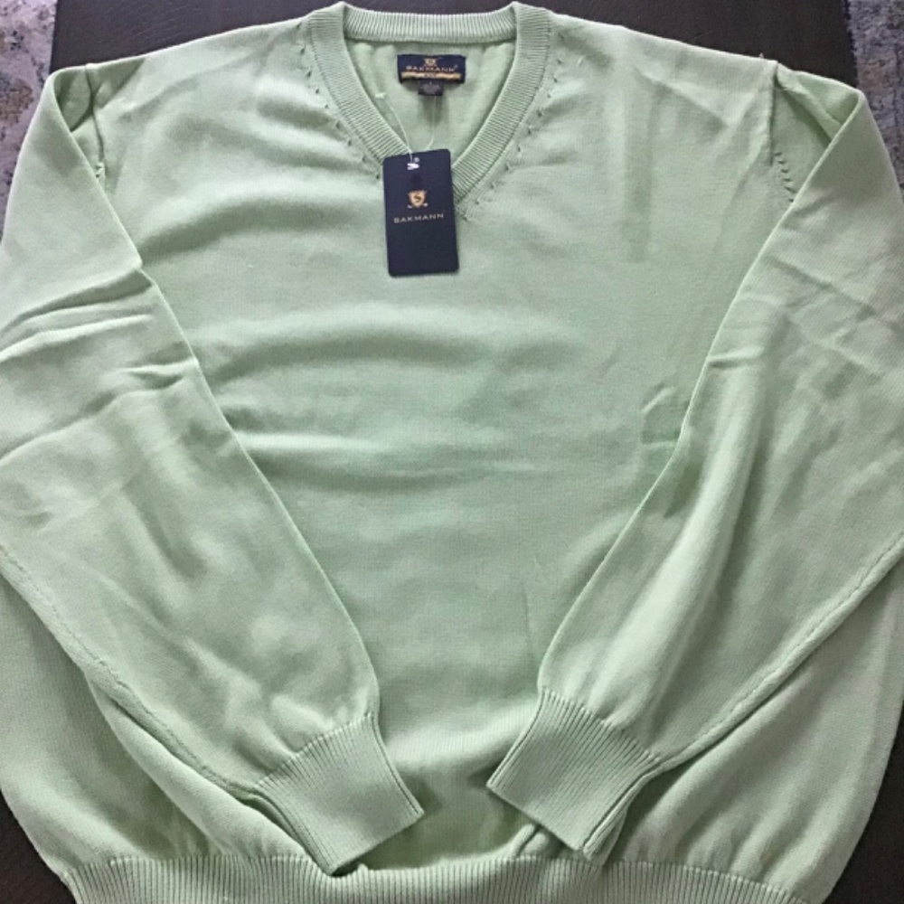 NWT Sakmann Golf Sweater 100% Pima Cotton